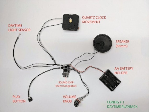 Easy Assembly Young Town Diy Cuckoo Wall Clock Mechanism Movement Kit