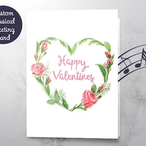 Anpassbare Valentinstag Karte | Personalisierte Liebeskarte mit beschreibbarem Sound, Valentinstagsgeschenk, individuell gestalteter Valentinstagskarte mit Corjl