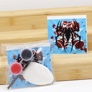Scary Spider, paint your own plaster shape gift, birthday party bag filler favour