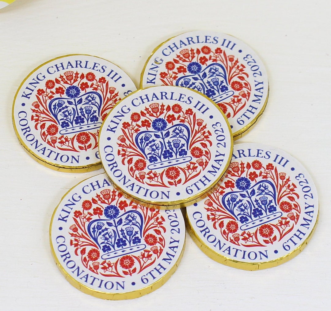 King Charles Coronation Milk Chocolate Easter Coins Street Etsy UK