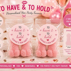 Hen party favours  Marshmallow Willy sweets