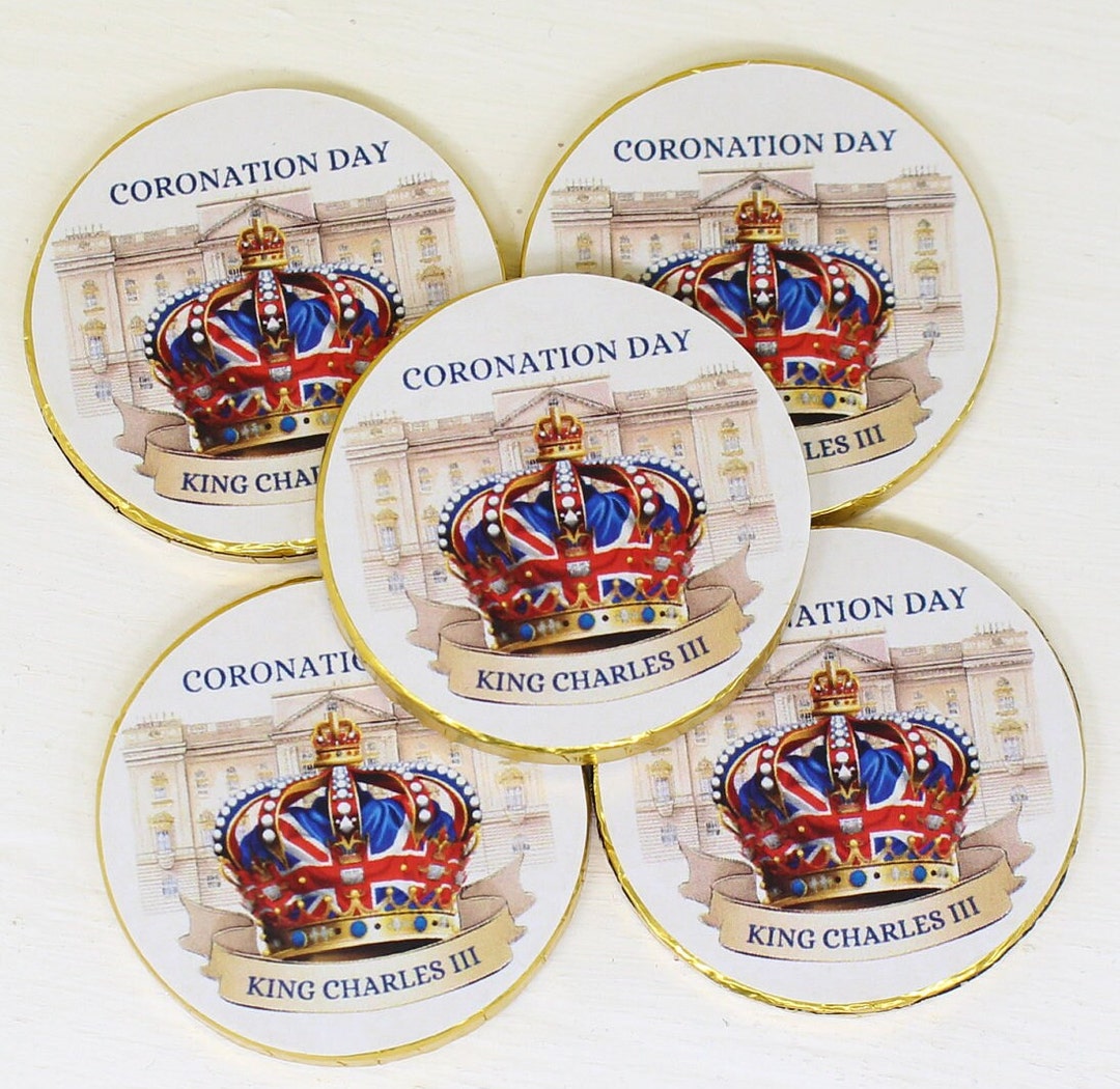 King Charles Coronation Milk Chocolate Easter Coins Street Etsy UK