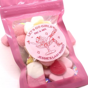 Hen party favours Dic n Mix sweets bag Willy hen personalised party favours, Funny, cheeky, rude party bag favour, Hen do