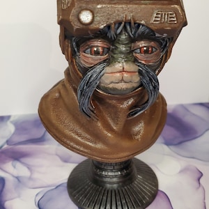 Babu Frik bust, starwars, valentine's present, movie, space , alien, gift, 3d print,  Prop figure replica, Custom Painted Realistic Artwork,