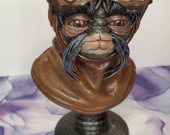 Babu Frik bust, starwars, valentine's present, movie, space , alien, gift, 3d print,  Prop figure replica, Custom Painted Realistic Artwork,