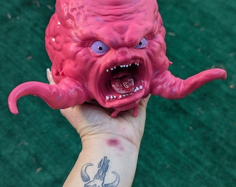 Krang inspirierte Mutant Alien Gehirn, TmNT Bösewicht Display, 3D gedruckte Sammlerfigur, Ninja, Schildkröte, Weihnachten, 90er Jahre Spielzeug, gesehen auf Tiktok