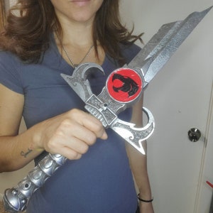 épée des présages, lion o, Thundercats, anime, cosplay, décorations, fait main, réplique, bandes dessinées, chats, dessins animés, homme des cavernes, oeil du tonnerre
