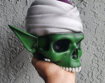 Piccolo, Schädel, Dragonball, Anime Sammler, perfektes Geschenk für einen Fan wie auf Tiktok, Alien-Schädel, Goku, Kaiser, Namekian, Grün, Namek