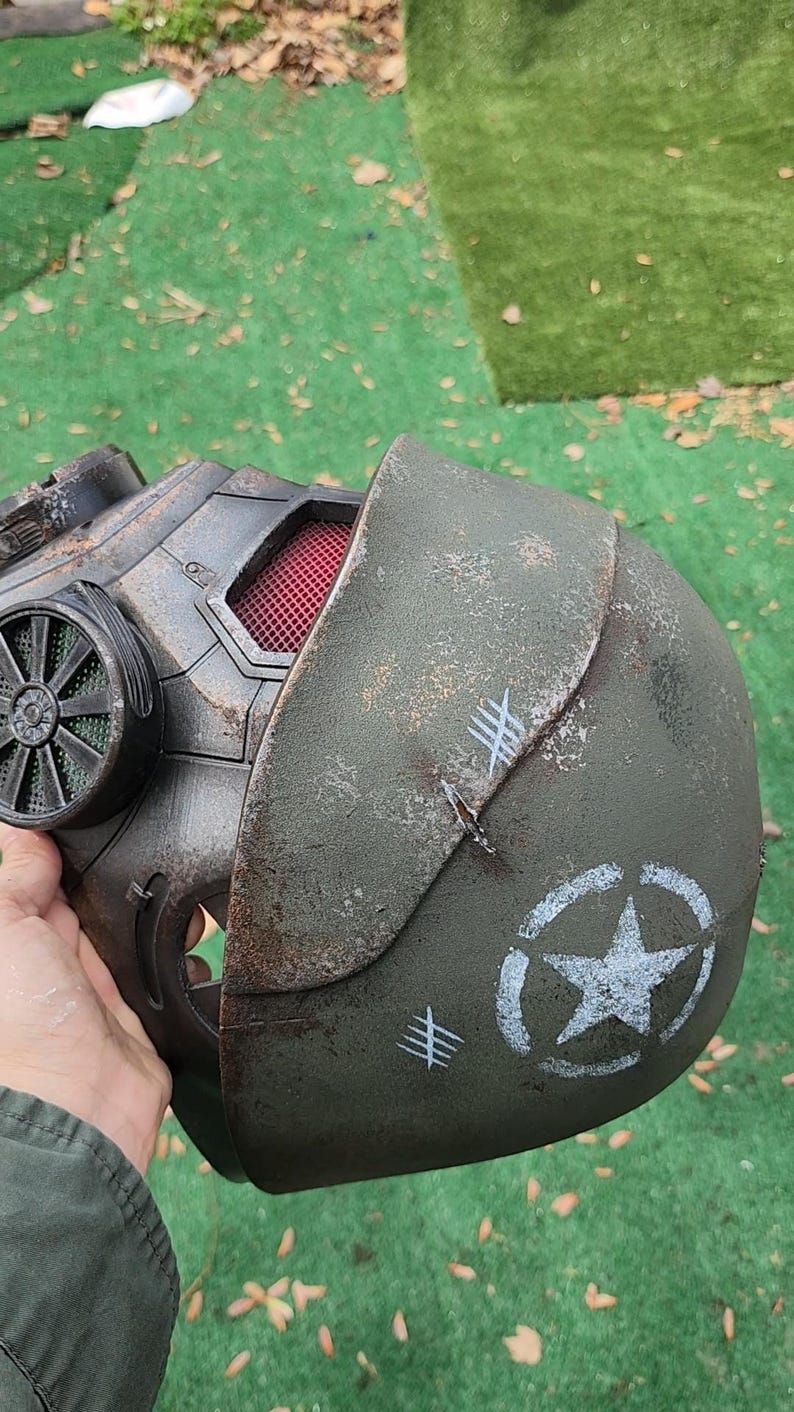 Post Apocalyptic Veteran Ranger Helmet - Desert Trooper Mask ...