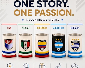3D Printed Soccer Beer Stein Mug, World Cup Football Fan Gift, Team Drinkware Pack, Cool Man Cave Decor Sports Mug Cup Combo, Instagram,