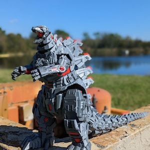 Articulated atomic dragon, Mecha, Godzilla, king of monsters, giant kiaju, robot, minus 1, gojira, atomic breath, king Kong,3d printed