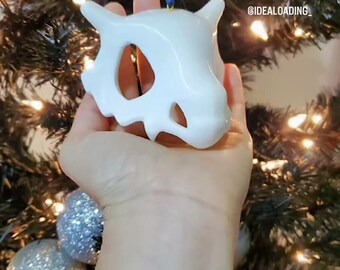 3DPRINT KETTE, Schädel, Deko Anhänger, Weihnachten Geschenk, Pokemon Fan, perfektes Geschenk, wie auf Tiktok zu sehen, Cosplay Requisite, Anime, Manga