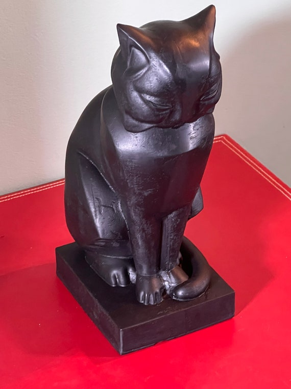 Art-deco Statue 'sitting Cat' 