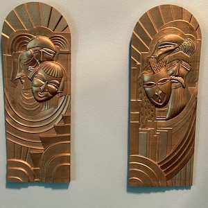 Special pairing : Folies Bergere Side Tablets to Match Large Folies Bergere Plaque