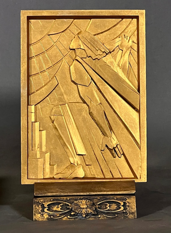 Unique Wall Art - 'Enlightenment' - Art Deco Bas-Relief Chambellan Recreation in Chanin Building Lobby