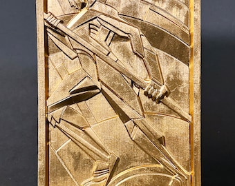 Unique Wall Art - Enlarged 9x11x3/4 inch Art Deco &#39;Activity&#39; - Rene&#39; Paul Chambellan - Chanin Building Lobby 1927