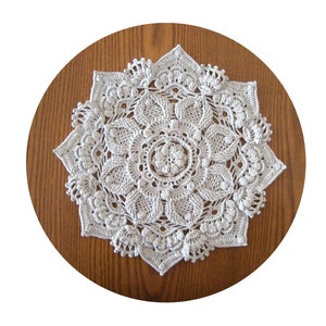 3Pcs/Lot Handmade  Crochet Lace Cotton Doilies,11.81 inch Round,Silver Grey Color,Tablecloth,,Centerpiece,Home Decor,Housewarming Gift