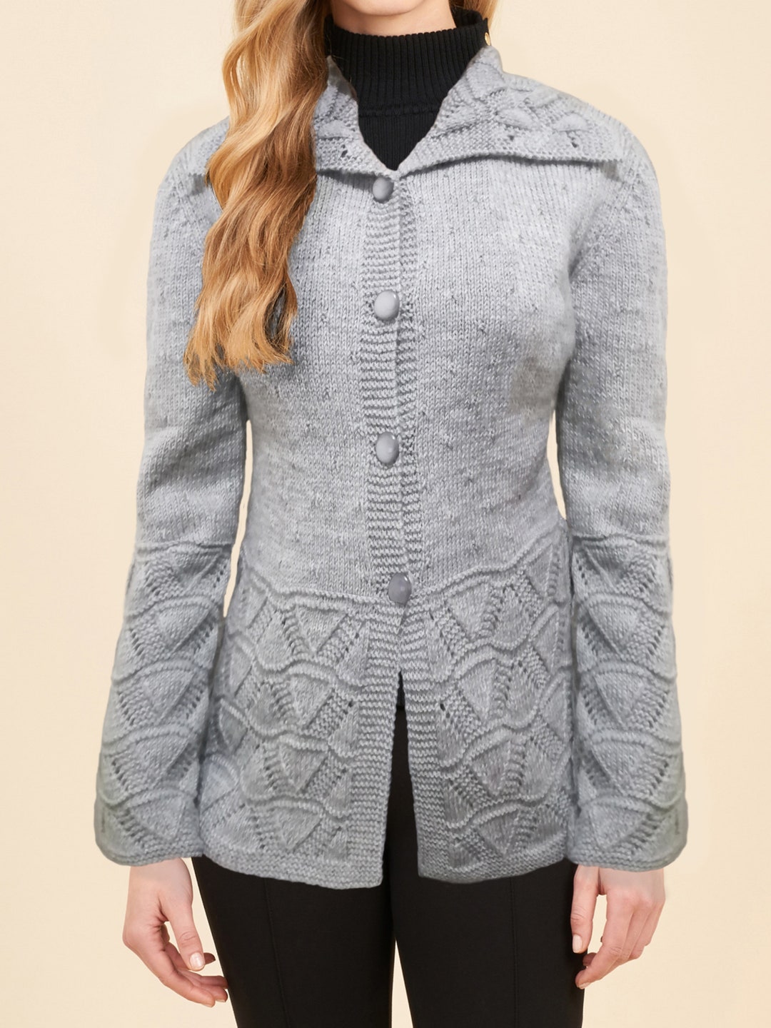 KNIT CARDIGAN JACKET main image 1
