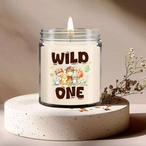 First Birthday Candle, Soy Wax Candle, Hand Poured Candle, 9 oz Vanilla-Scented Candle Jar, Gift for First Birthday