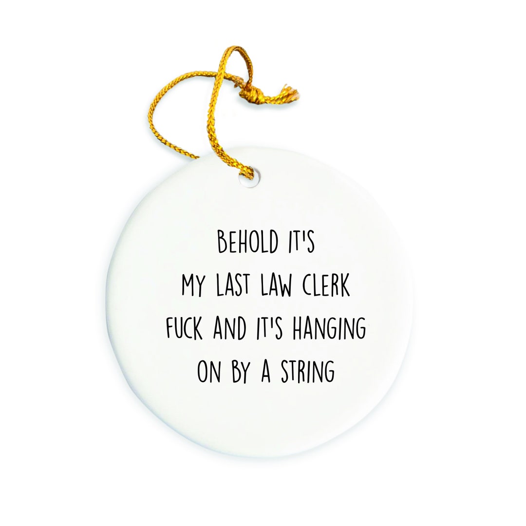Law Clerk Ornament , Law Clerk Christmas Ornaments, Gift for Law Clerk