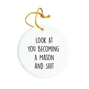Mason Ornament, Mason Christmas Ornament, Mason Christmas tree Ornament,  Mason Gift, Christmas Decorations