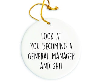General Manager Ornament, General Manager Christmas Ornament, Manager Christmas tree Ornament, General Manager Gift, Christmas Decorations