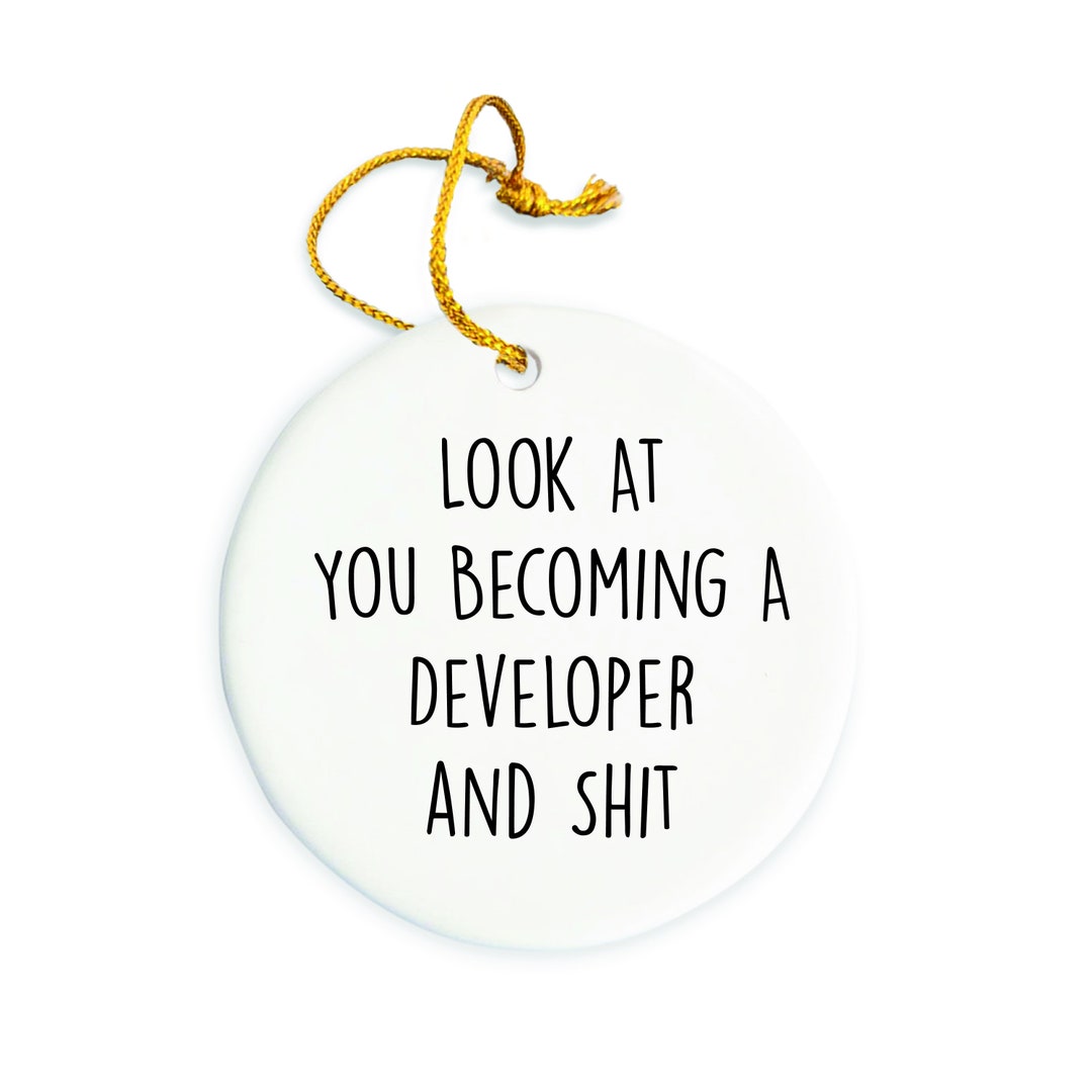Developer Ornament, Developer Christmas Ornament, Developer Christmas ...
