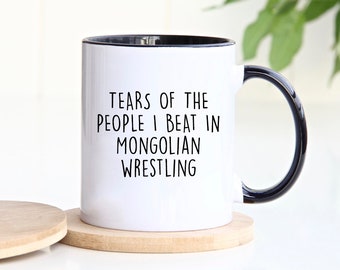 Mongolian Wrestler Mug, Mongolian Wrestler Gifts, Gift for Mongolian Wrestler, Personalized Mug, Customized Mug, Personalized Gift