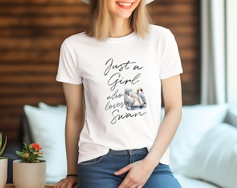 Swan Shirt, Swan Gift Idea, Swan Tee, Swan T-Shirt, Gift for Swan Lover