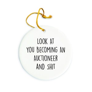 Auctioneer Ornament, Auctioneer Christmas Ornament, Auctioneer Christmas tree Ornament, Auctioneer Gift, Christmas Decorations