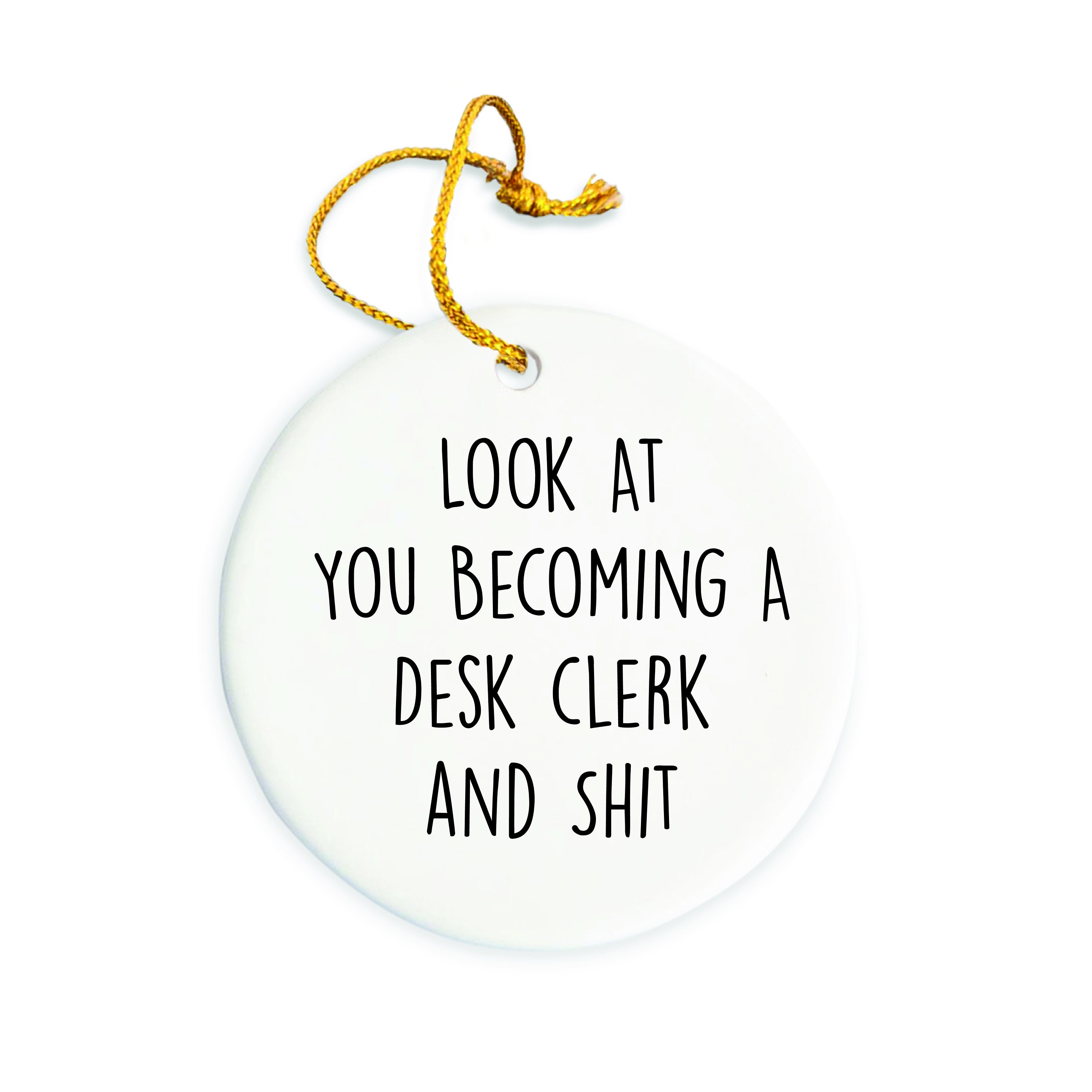 Desk Clerk Ornament, Desk Clerk Christmas Ornament, Christmas Tree