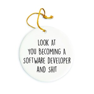 Software Developer Ornament, Software Developer Christmas Ornament, Christmas tree Ornament, Software Developer Gift, Christmas Decorations