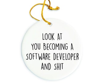 Software Developer Ornament, Software Developer Christmas Ornament, Christmas tree Ornament, Software Developer Gift, Christmas Decorations