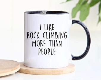 Rock Climbing Mug, Rock Climbing Gifts, Gift for Rock Climbing Lover, Gift for Him, Gift for Her, Personalized Mug, Customized Mug