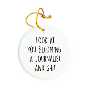 Journalist Ornament, Journalist Christmas Ornament, Journalist Christmas tree Ornament, Journalist Gift, Christmas Decorations