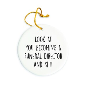 Funeral Director Ornament, Funeral Director Christmas Ornament, Christmas tree Ornament, Funeral Director Gift, Christmas Decorations
