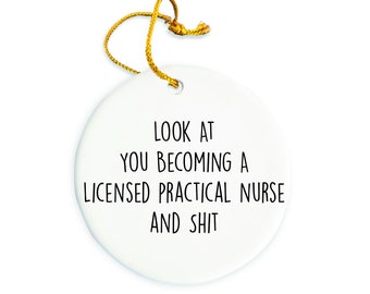 Licensed Practical Nurse Ornament, Nurse Christmas Ornament, Christmas tree Ornament, Licensed Practical Nurse Gift, Christmas Decorations