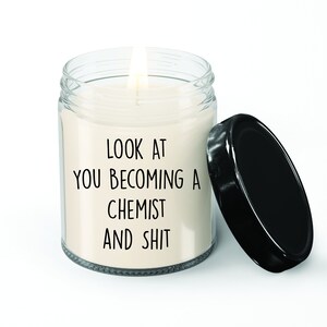 Chemist Candle, Chemist Gift, Gift for Chemist, Thank you Gift, Chemist Gift Idea , Vanilla Scented candle, Candle Jar
