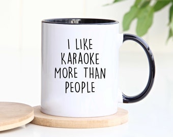 Karaoke Mug, Karaoke Gifts, Gift for Karaoke Lover, Gift for Him, Gift for Her, Personalized Mug, Customized Mug, Personalized Gift
