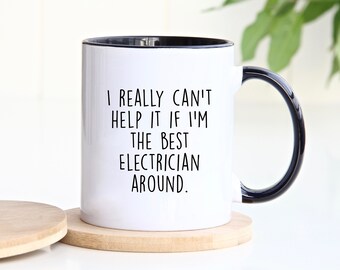 Electrician Mug, Electrician Gift, Gift for Electrician, Personalized Mug, Customized Mug, Personalized Gift, Birthday Gift