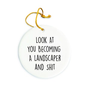Landscaper Ornament, Landscaper Christmas Ornament, Landscaper Christmas tree Ornament, Landscaper Gift, Christmas Decorations