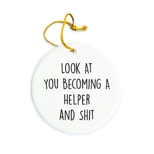 Helper Ornament, Helper Christmas Ornament, Helper Christmas tree Ornament, Helper Gift, Christmas Decorations
