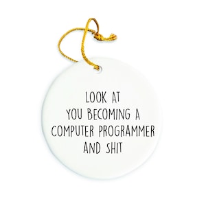 Computer programmer Ornament, programmer Christmas Ornament, Christmas tree Ornament, Computer programmer Gift, Christmas Decorations
