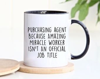 Purchasing Agent Mug, Purchasing Agent Gift, Gift for Purchasing Agent, Personalized Mug, Customized Mug, Personalized Gift, Birthday Gift