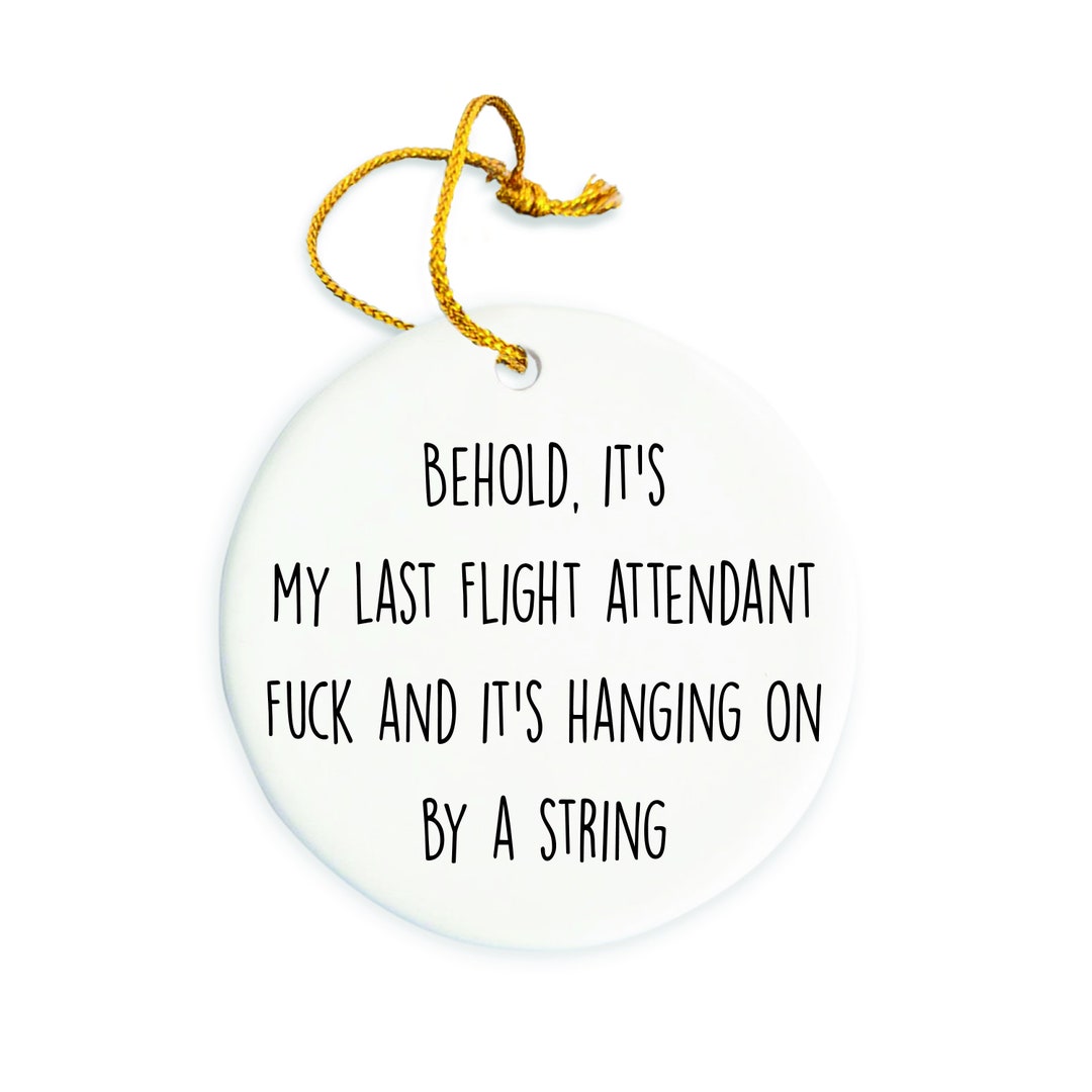 Flight Attendant Ornament, Flight Attendant Christmas Ornaments, Gift for Flight Attendant