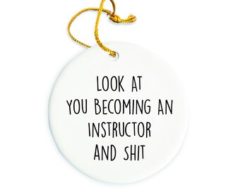 Instructor Ornament, Instructor Christmas Ornament, Instructor Christmas tree Ornament, Instructor Gift, Christmas Decorations