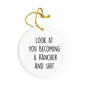 Rancher Ornament, Rancher Christmas Ornament, Rancher Christmas tree Ornament, Rancher Gift, Christmas Decorations