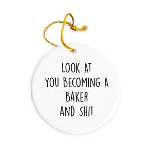 Baker Ornament, Baker Christmas Ornament, Baker Christmas tree Ornament, Baker Gift, Christmas Decorations