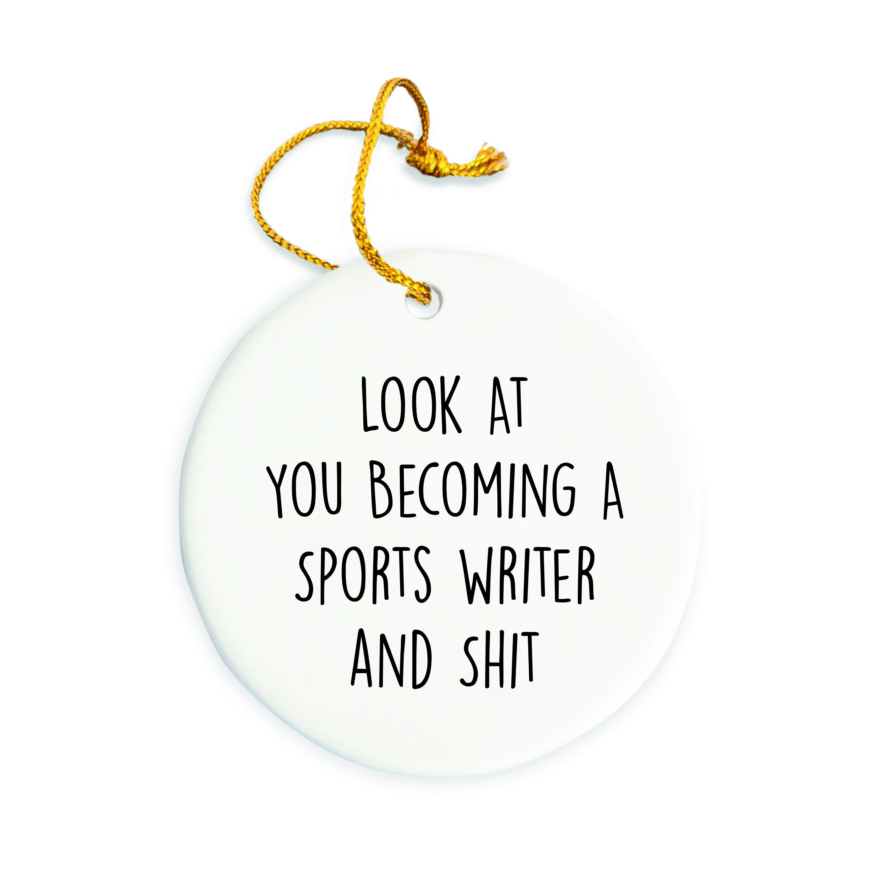 Sports writer Ornament, Sports writer Christmas Ornament, Sports writer Christmas tree Ornament, Sports writer Gift, Christmas Decorations