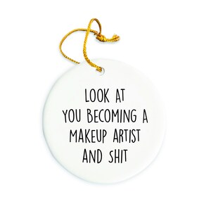 Makeup artist Ornament, Makeup artist Christmas Ornament, Makeup artist Christmas tree Ornament, Makeup artist Gift, Christmas Decorations